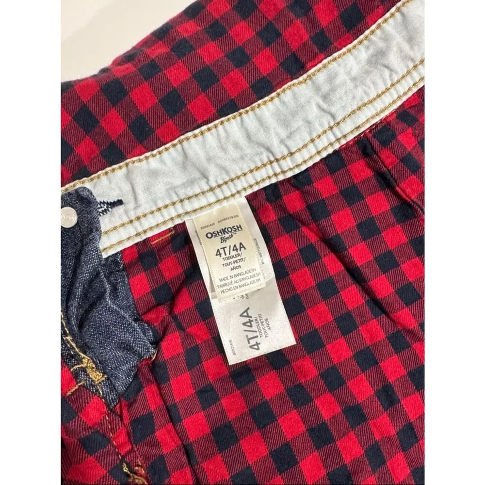 OshKosh B'gosh Dark Blue Denim Kids Overalls EUC